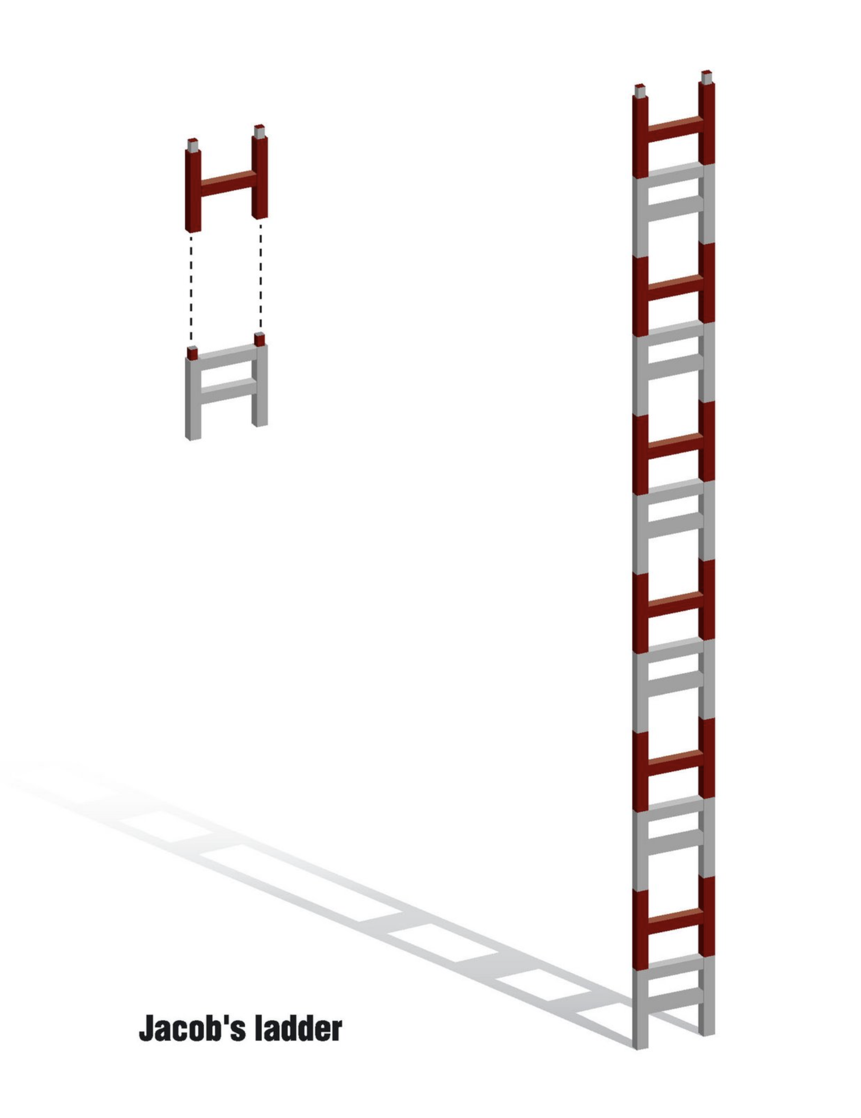 Jacob's Ladder BEELD Kunstwerkt